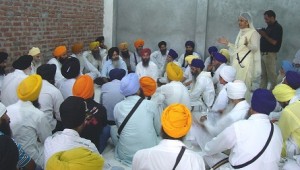 A view of Meeting held at Gurudwara Sahib, Guru Teg Bahadur Nagar, Jalandhar