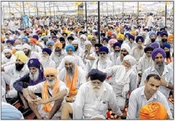 A view of gathering at Kaithal Sikh Convention (July 06, 2014)