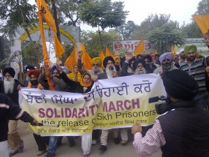A view march by Sikh sangat of Mohali (21 Dec. 2013)