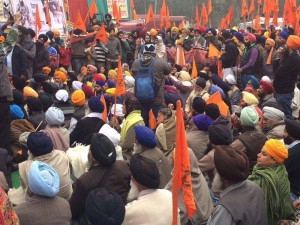 A view of Sikh Gathering at Gurdwara Amb Sahib (Mohali) - 21 December 2013