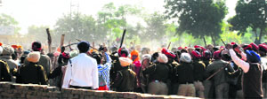 A view of Dhudike village when the clash  took place between Dera followers and local Sikh Sangat