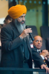 Bhai Amrik Singh, the Chair of the Sikh Federation (UK)