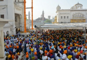 Sikhs participating in Ardas Samagam held at Akal Takht Sahib on 6 June 2014