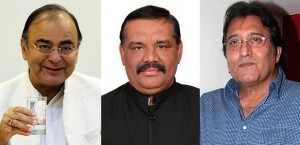 Arun Jaitly (L), Vijay Sampla (C) and Vinod Khanna (R) [File Photos]