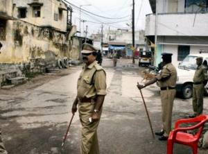 Curfew continues in Hyderabad