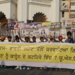Demonstration at Jalandhar to mark 28th anniversary of November 1984 Sikh Genocide (3 Nov. 2012)