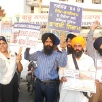 Demonstration at Jalandhar to mark 28th anniversary of November 1984 Sikh Genocide (3 Nov. 2012)