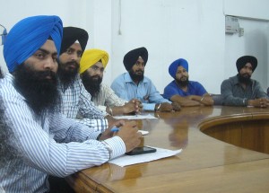 Dal Khalsa members at the meeting