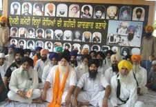 Dal Khalsa Leaders during a three days long "Sit-in"