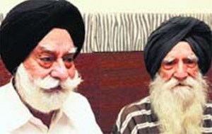 G. S. Sandhu (L) and Justice Ajit Singh Bains (R)