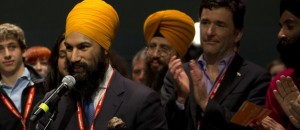 While delivering a speech on the floor of the convention, Ontario NDP MPP Jagmeet Singh highlighted the need for Canada to reaffirm its role as a defender of human rights and social justice.