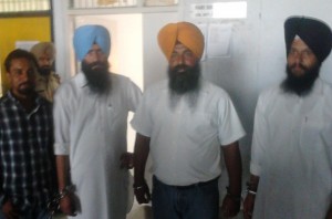 [L to R] Pargat Singh (Balwan), Bakhsish Singh (Baba), Jasvir Singh Jassa (Manki) and Harjant Singh (DC)