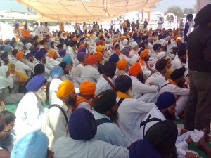 A view of Gathering at Damdama Sahib on 21 March 2010