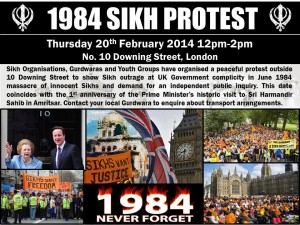Protest by UK Sikhs