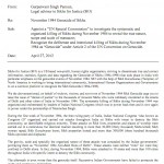 SJF Memorandum to UN General Secretary Mr. Ban Key Moon (Page 1 of 2)