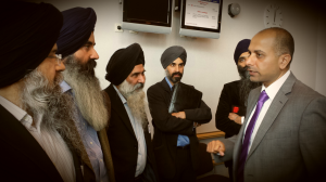 Sajjid Karim MEP with Sikhs