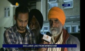 Upinder Randhawa, Sangat TV's presenter covered riots live from Birmingham