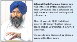 Satwant Singh Manak - a witness of Fake Encounters in Punjab
