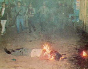 Sikhs were burnt alive during 1984 Sikh Genocide