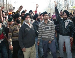 Sikhs protest against alleged bid of attack by Indian Army
