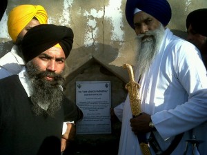 Giani Gurbacha Singh laid foundation of Sikh Genocide 1984 Memorial at Village Hondh