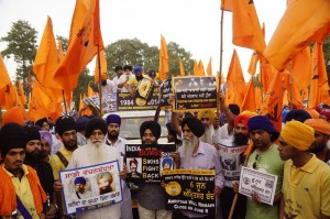 Sikh Youth of Punjab (SYP) held "Ghallughara" (holocaust) memorial march at Amritsar on June 6, 2014.